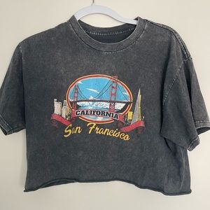 cropped SF tshirt